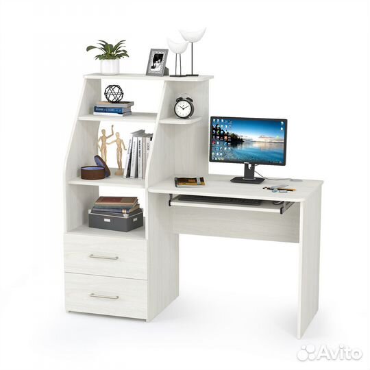 Стол компьютерный Комфорт 12.68 цвет ясень анкор с