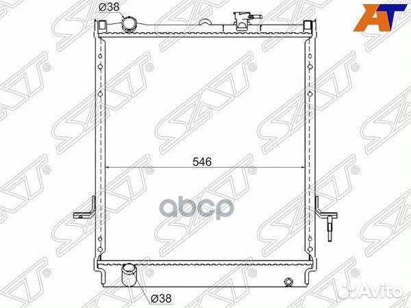 Радиатор Isuzu ELF NPR 93- / Nissan Atlas F 92