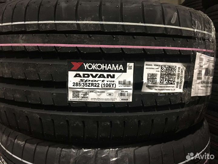 Yokohama Advan Sport V105 285/35 R22 и 315/30 R22 107Y