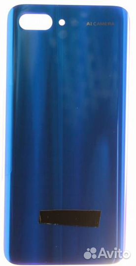 Задняя крышка для Honor 10 Синяя (со скотчем)