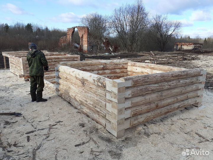 Срубы домов и бань