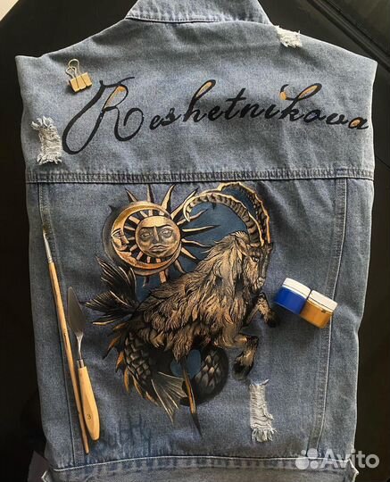 Ручная роспись одежды. Кастом одежды