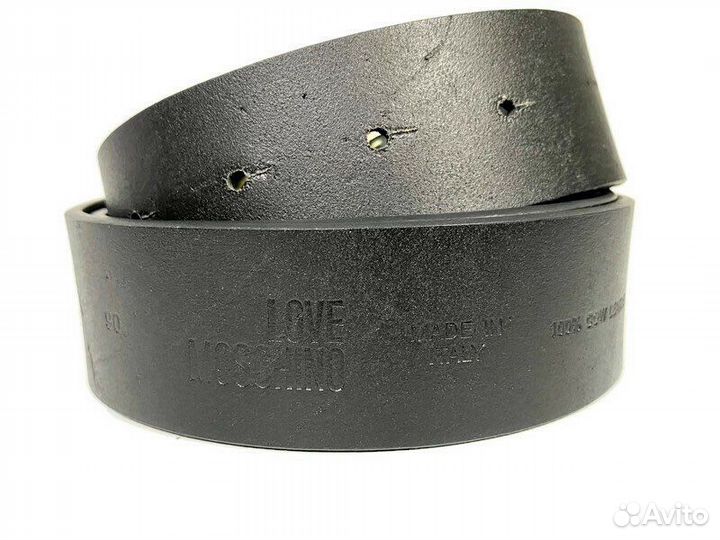 Ремень кожаный Moschino Love 1474