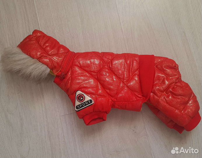 Одежда для собак (двусторонний натуральный пуховик