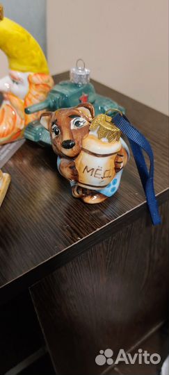 Новогодние игрушки ручной работы из керамики