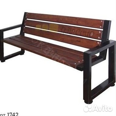 Скамья в стиле лофт