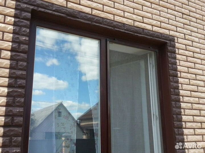 Окно пвх коричневые цветные
