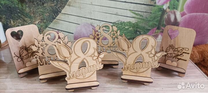 Подставка для телефона подарок на 8 марта