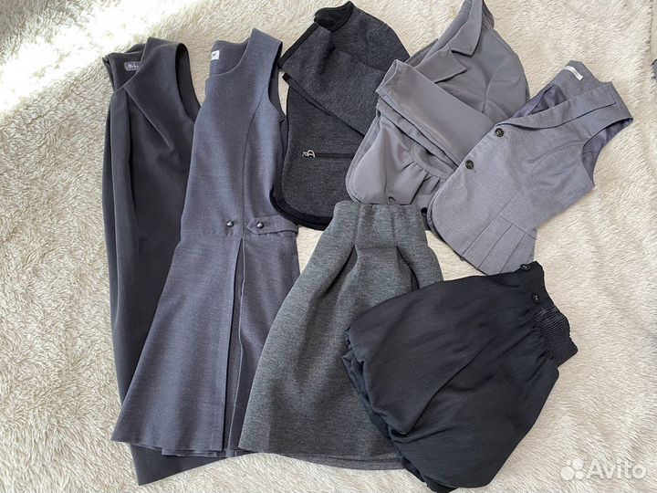 Серая школьная форма 146-164 цена за всё