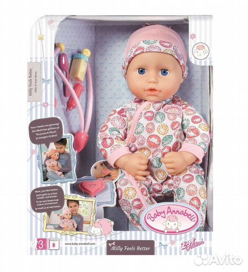 Кукла Zapf creation Anabelle Милли 43см