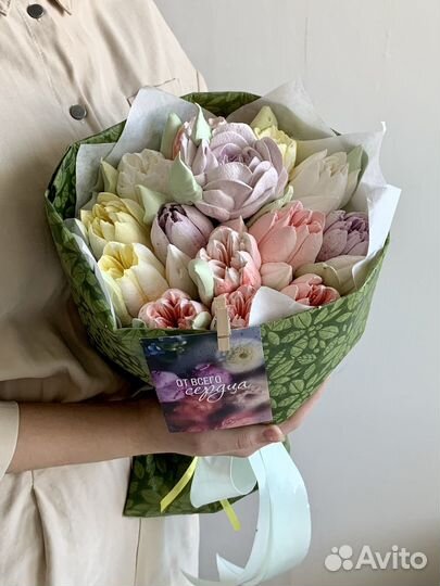 Съедобные тюльпаны из зефира