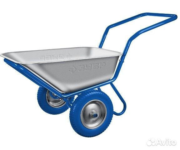 Тачка строительная двухколесная пт-500 зубр