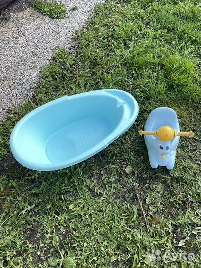 Ванночка для купания, горка, коврик, круг, горшок