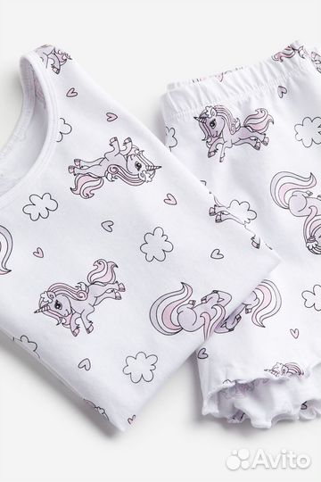 Пижама hm для девочки 110/116