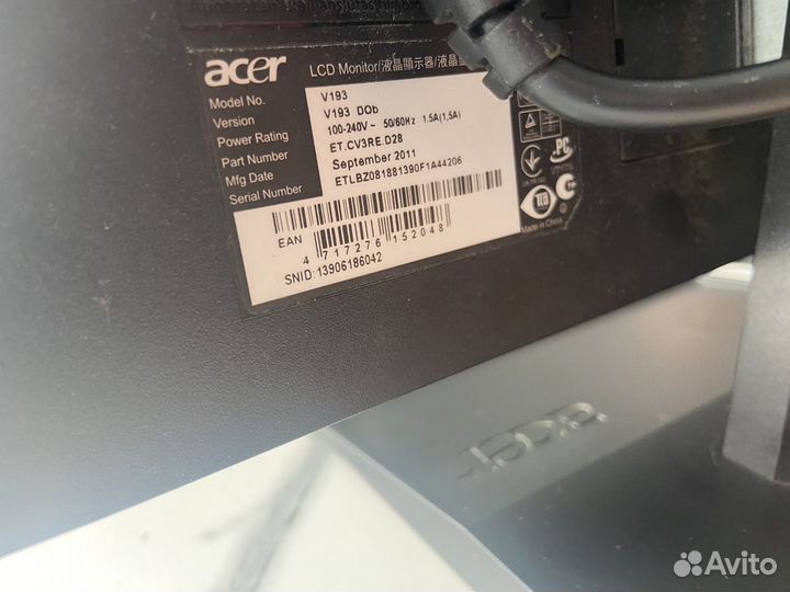 Монитор Acer v193