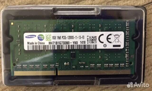 Ddr3l 8 gb (новые) для ноутбука