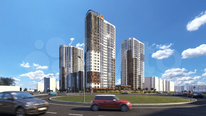 2-к. квартира, 63,3 м², 11/25 эт.