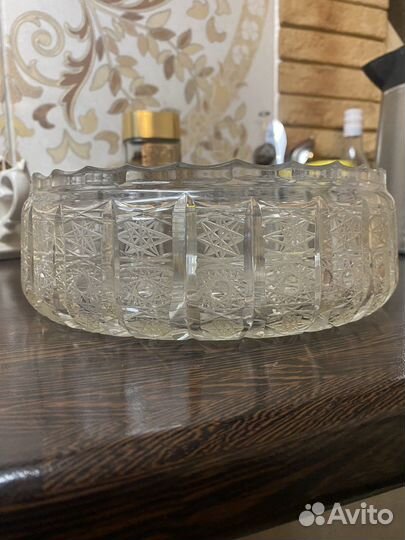 Хрусталь ссср: ваза большая