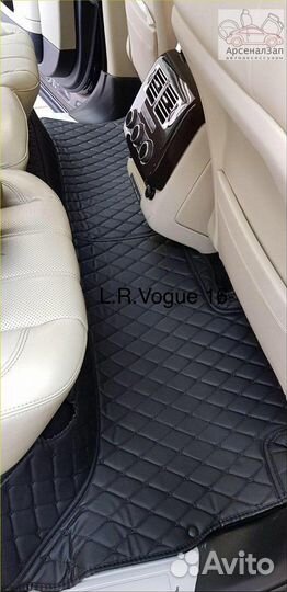 5d коврики из экокожи Land Cruiser 100 черные