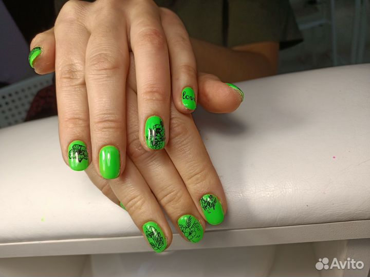 Модели на маникюр педикюр наращивание ногтей