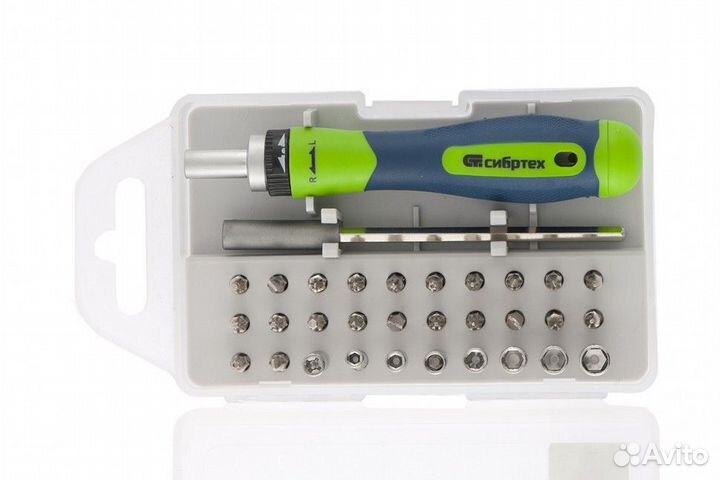 Отвертка реверсивная для точных работ с набором би