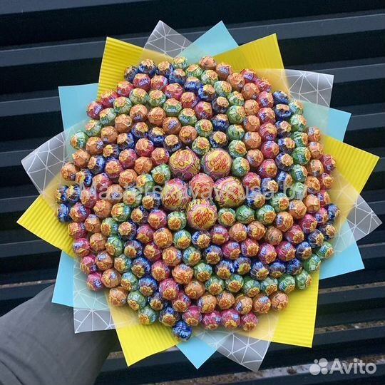 Сладкие букеты из чупа-чупса