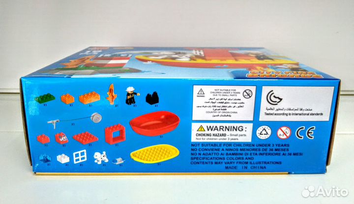 Конструктор Дупло Gorock 1011 Пожарный катер 19 де