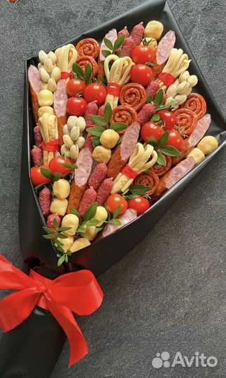 Мясные съедобные букеты