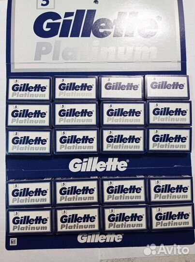 Платиновые лезвия для безопасного станка Gillette