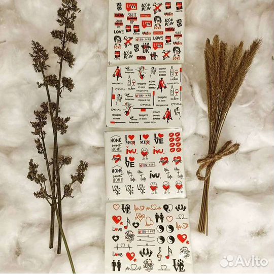 Модные наклейки на ногти Маникюр Педикюр Слайдер