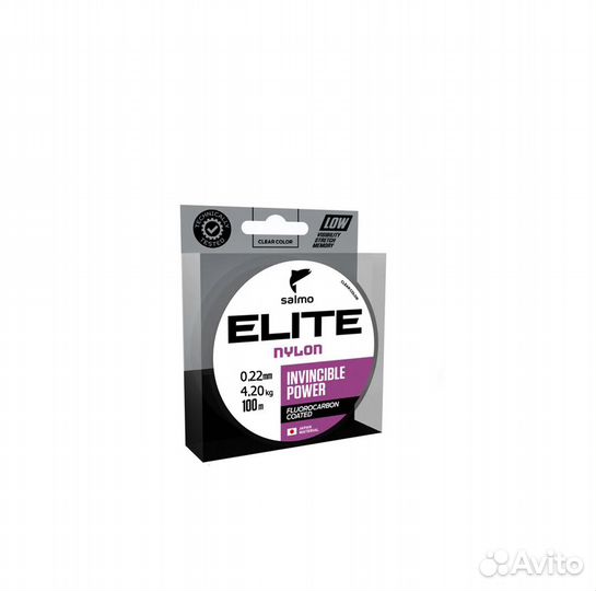 Леска elite fluoro coated монофильная 100m, 0.22mm