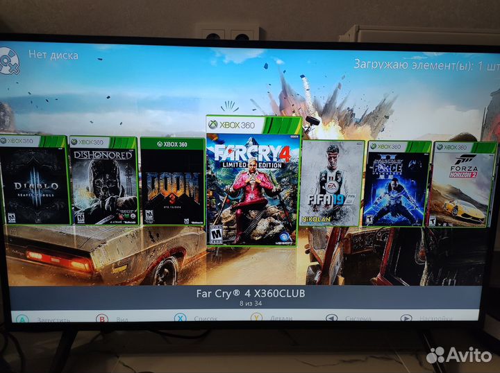 Xbox 360 250Gb джойстик 34игры freeboot