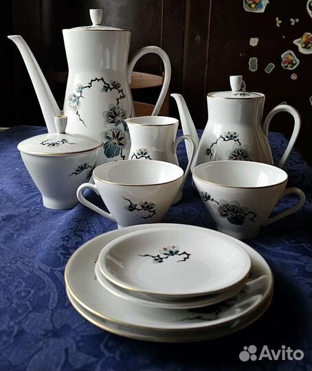 Сервиз чайный ГДР freiberger 70х годов