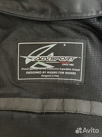 Кожаная мотокуртка agvsport katana размер L