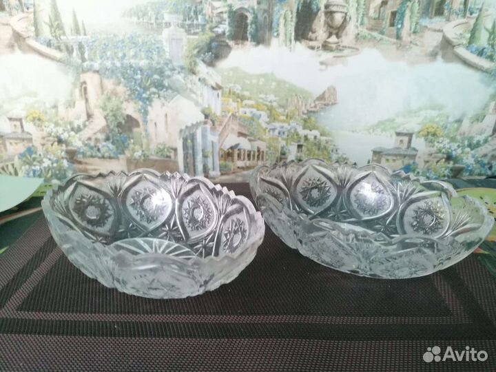 Ваза хрустальная большая СССР