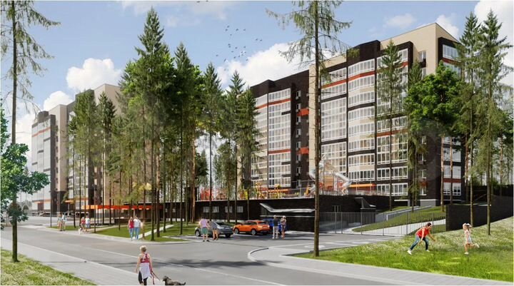 Квартира-студия, 34,4 м², 4/9 эт.