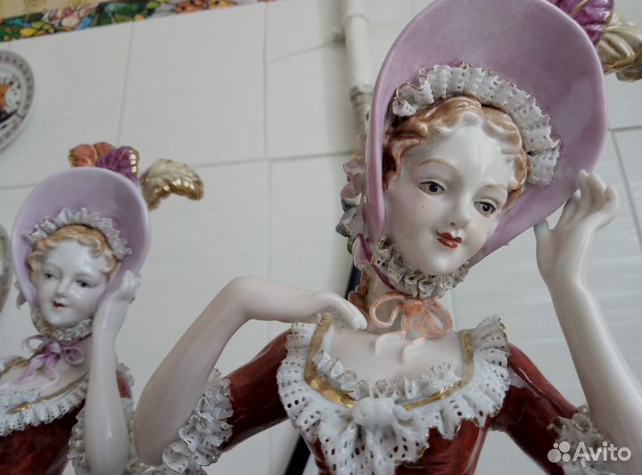 Большие фарфор. статуэтки Мейсен 30-е гг Германия