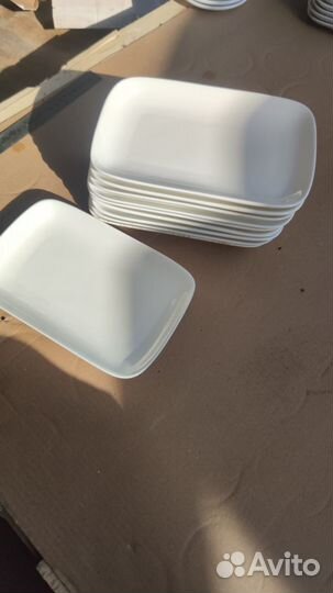 Посуда, тарелка прямоугольная для суши, салата