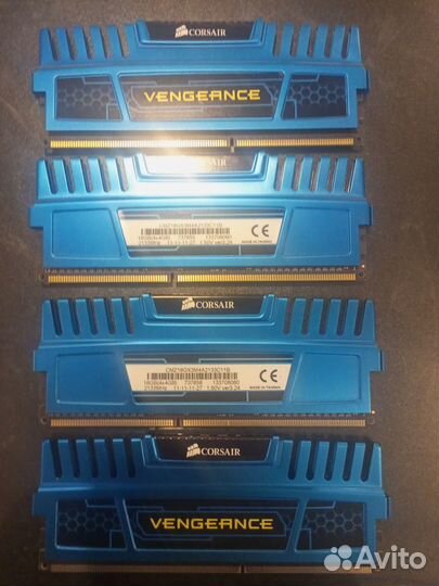 Ddr3 4gb x4шт Corsair Vengeance 2133Mhz/XMP