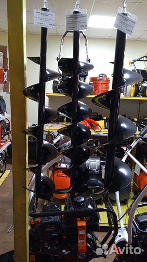 Шнек для мотобура для земли в ассортименте