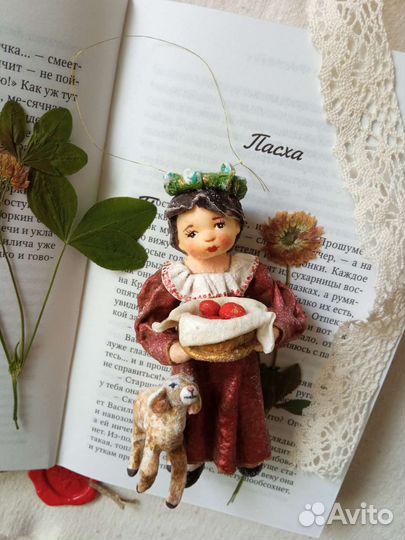 Ватная ёлочная игрушка