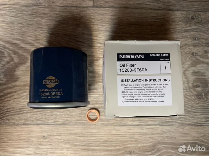 Масляный фильтр Nissan, 15208-9F60A