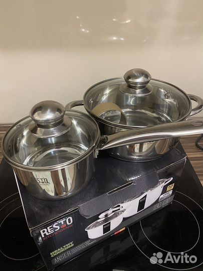 Новый набор кастрюль 1,4л 2,9л