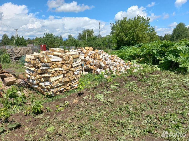 Дрова колотые береза