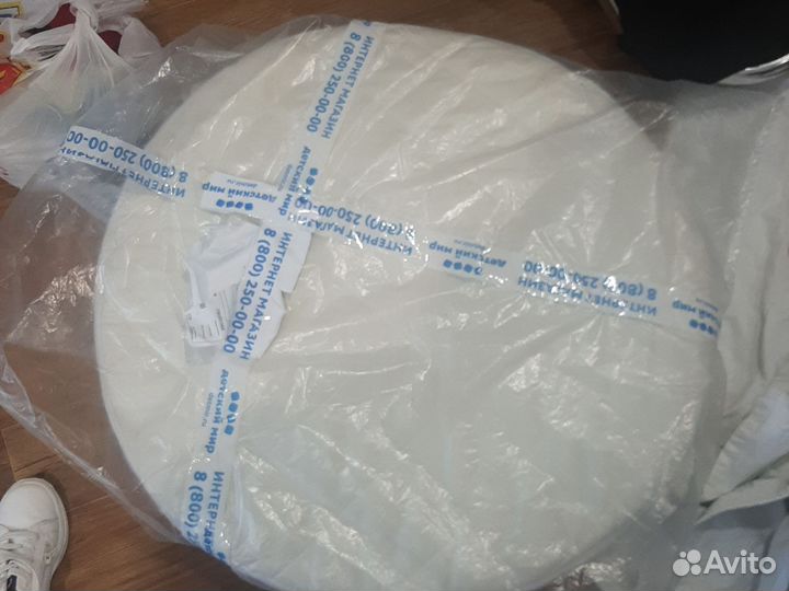 Матрас в круглую кроватку