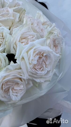 Свадебные букеты из роз сорта White O'Hara