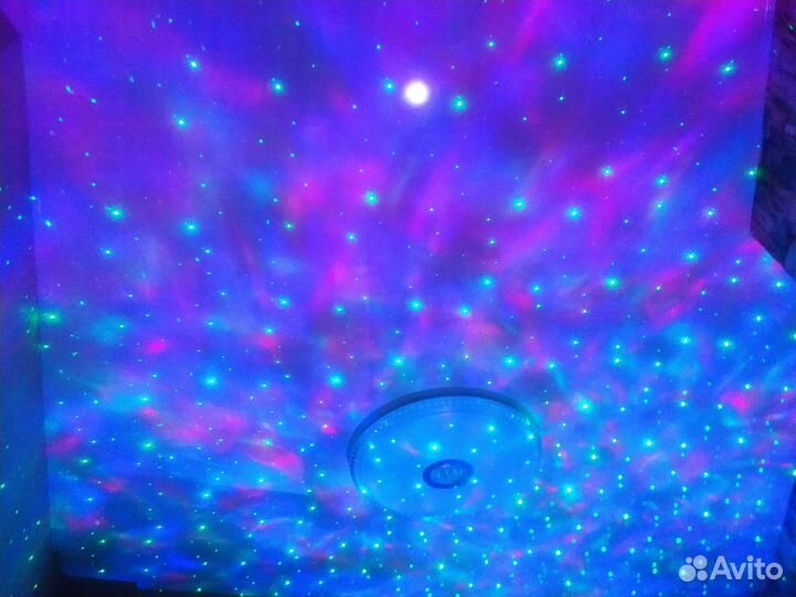 Блютуз стерео колонка диско шар 3в1 Галактика