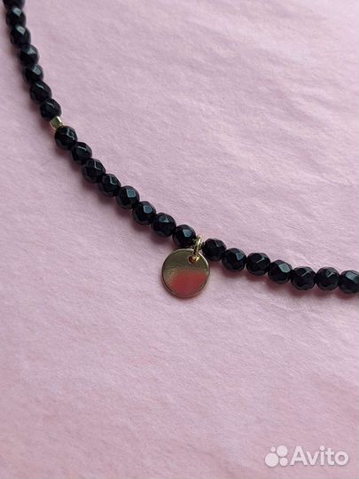 Колье чокер из натуральных камней. Агат