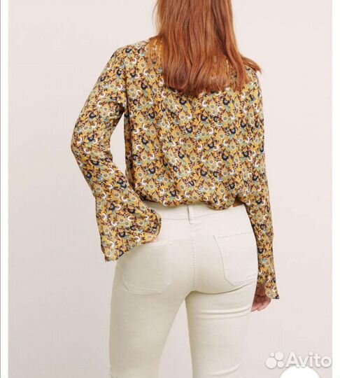 Джинсы светло-бежевые