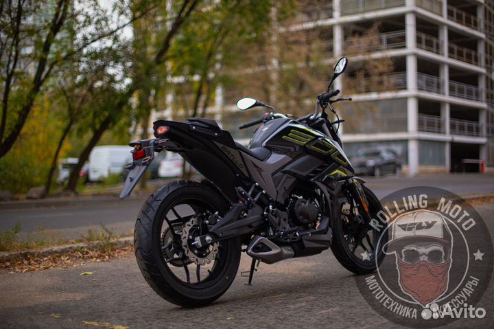 Дорожный мотоцикл Ataki Batllo black птс новый